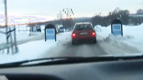 Big-Cock Blowjob in the Car with a Young Swedish Man