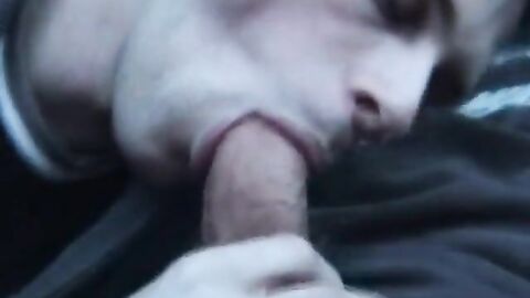 Big-Cock Blowjob in the Car with a Young Swedish Man