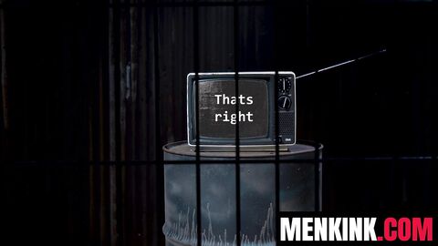 Ruckus pounds a dildo machine and brings himself to repeating edge