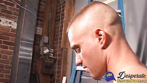 Justin West is a very dominant guy so he makes his straight friend Ethan Towley bend