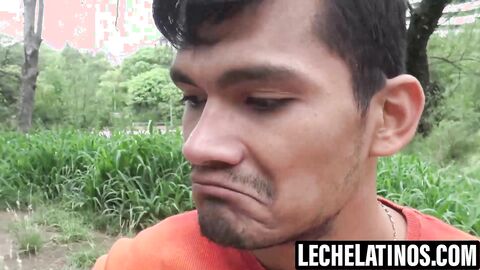 LecheLatinos.com - Hottie latino Josue feasts on my fat cock and balls