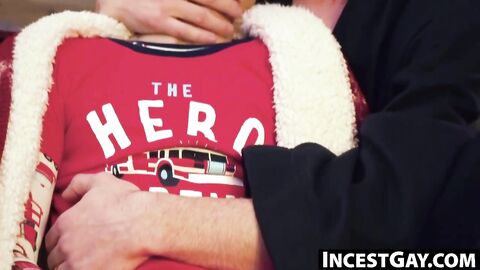 IncestGay.com - Austin Young consumes my fat dick while I finger him