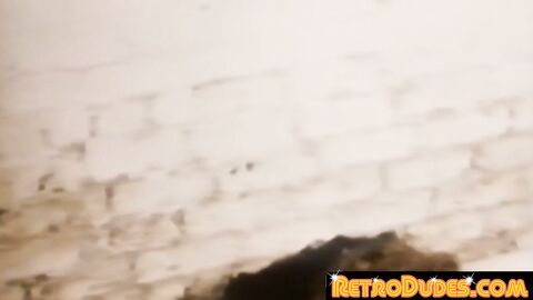 RetroDudes.com - Vintage muscle gay in jockstrap enjoys solo jerk off and cums