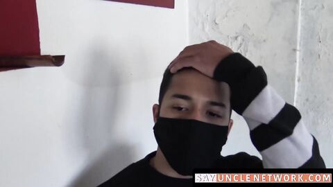 SayUncleNetwork.com - Shy Latino jock's raw bareback fucking and cum facial for cash
