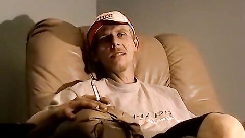 JoeSchmoeXXX.com - Amateur redneck takes a smoke before fucking black homo