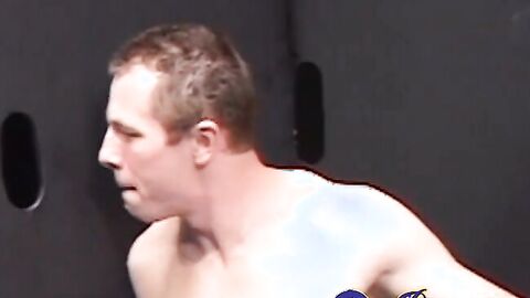 Cody Marsh uses his hard tool to anal penetrate the virgin hole of straight jock Scou