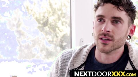 NextDoorXXX.com - Horny muscular studs in raw table fucking and blowjob