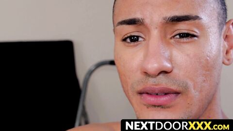 NextDoorXXX.com - Horny muscular studs in raw table fucking and blowjob