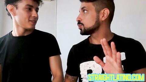 Lusty stepson Sebas Gold cock riding bearded stepdad Julian Shul