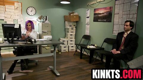 Busty TS Foxxy fist fucked the gaping asshole of brunette Marcelo