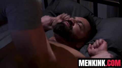 Beefy dude Mac Savage suffers a lot from my SPANKING and ass railing