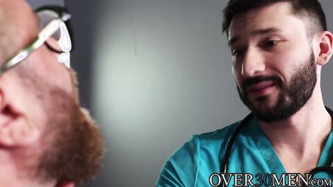 Scott DeMarco makes mature Riley Mitchel open his hole and throat