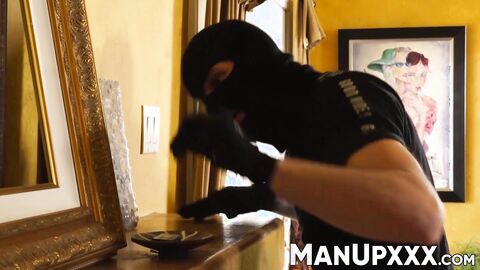 Damien Stone punished and creampied handsome thief Johnny Hill