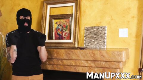 Damien Stone punished and creampied handsome thief Johnny Hill