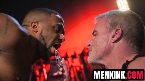 BBC hunk Micah Martinez gags and drools over Dale Savages huge cock