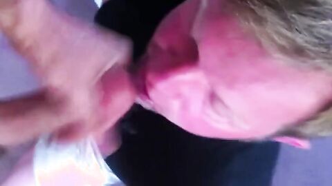 Big-Cock Amateur Takes Two Loads in His Mouth