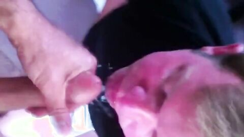 Big-Cock Amateur Takes Two Loads in His Mouth