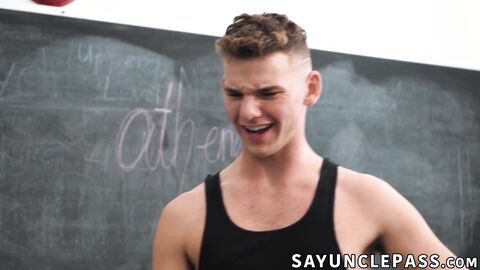 Cyrus Stark ass cant hide from his bully Jack Waters massive dick