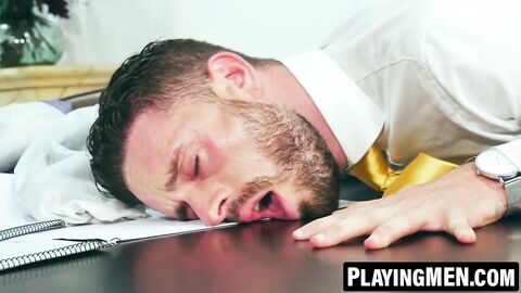 PlayingMen.com - Apolo Adri and Manuel Reyes's sloppy blowjob and ass ramming