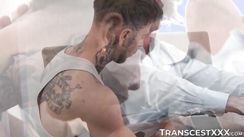 Wild FTM Atlas Alexander has her wet pussy slammed by big cock Silver Steele