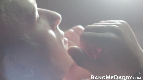 Dominant Ray Cutler spanks and breeds handcuffed twink Thomas Fiaty