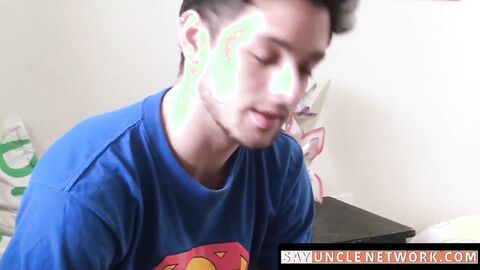 SayUncleNetwork.com - Raw seduction leads straight Latino jock to intense bareback po