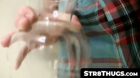 Str8Thugs.com - Good looking straight jock's closet-bound jerk off and cum blasting s