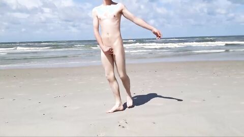 Outdoor Handjob on the Beach with Denis Matern