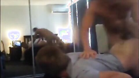 Married Muscle Daddy Breeds Young Twink Bareback