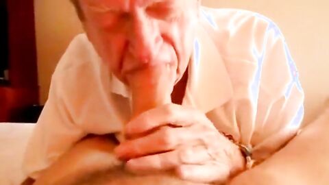 Grandpa Deepthroats Big Cock