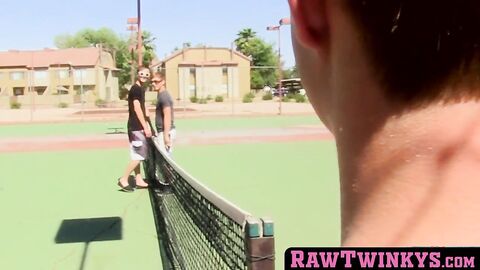 RawTwinkys.com - Pierced twinkie takes two cocks in his butt at the same time