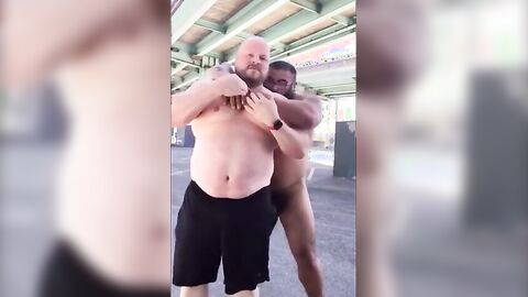 Master Feeds His Hungry Hubby in the Parking Lot