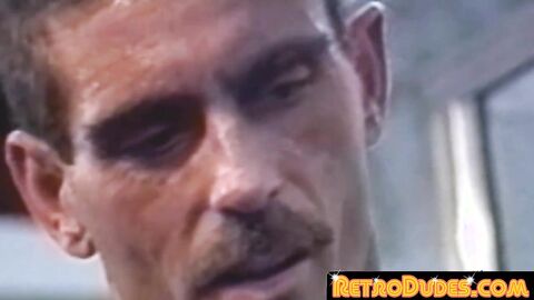 RetroDudes.com - Adorable vintage gays stroke their hairy cocks and cum