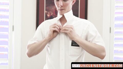 SayUncleNetwork.com - Subservient twink sucks elder Mormon daddy big dick