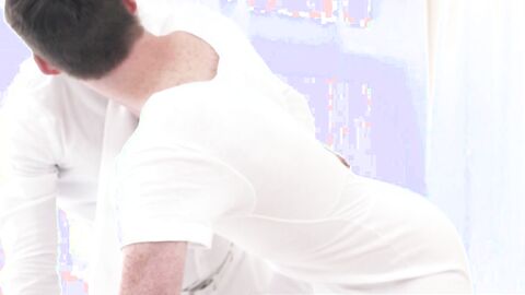 SayUncleNetwork.com - Freckled twink banged doggystyle by big dicked elder in bed