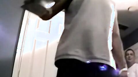 JoeSchmoeXXX.com - Ebony amateur makes his sweet cock spray spunk