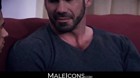 MaleIcons.com - Armond Rizzo's intense encounter with big cock mature Billy Santoro