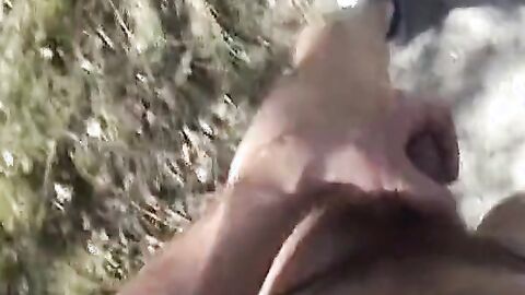 Outdoor Handjob Overlooking the Highway