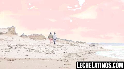 LecheLatinos.com - Felix and Duno's beach fuck satisfies their horniness