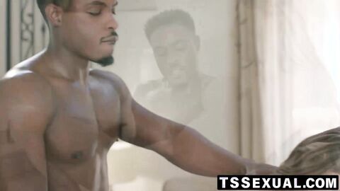 TSSexual.com - TS Jade Venus bends for DeAngelo Jackson's cock