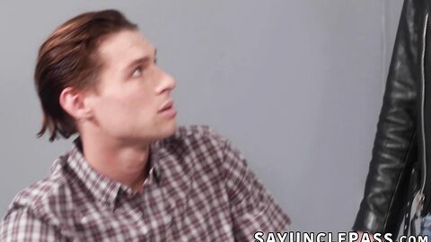 Shae Reynolds bends over to receive Felix Fox deep and hard pounding