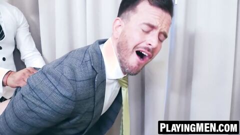 PlayingMen.com - Franky Fox screams while taking Sir Peter's thick cock