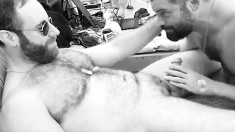 Muscular Bear John Gets Fucked at a Wild Pool Party