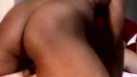 JoeSchmoeXXX.com - Cute black amateur stretching older white perv's ass