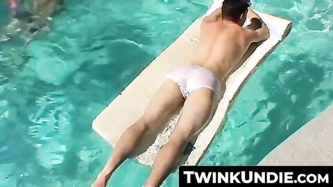 TwinkUndie.com - Panty-wearing twink's intimate solo jerk off session
