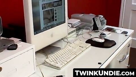 TwinkUndie.com - Post-swim undie hand job fun between two young twinks