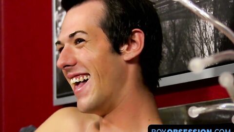 BoyObsession.com - Interviewed teen Alex Wilde drills ass with toy solo session