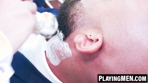 PlayingMen.com - Bruno Max fingers and fucks Ricky Hard's pink hole in a suit