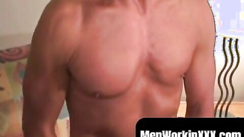MenWorkinXXX.com - Mature amateur enjoys fingering during his intense jerk off