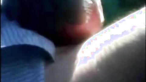 Stranger Sucks Dad's Cock in Car - Amateur Outdoor Blowjob